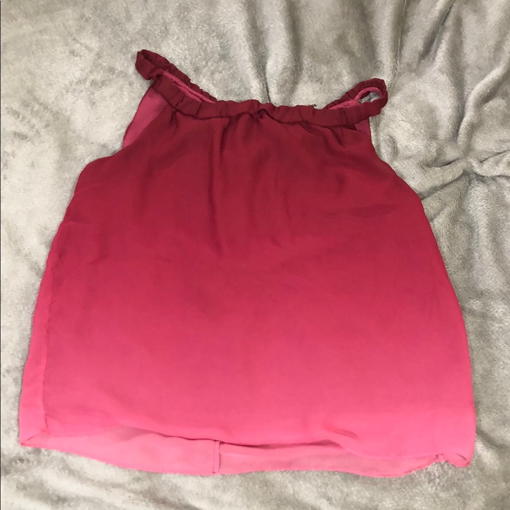 Ombré Burgundy Blouse